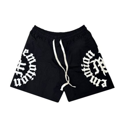 Mixed Emotion Brand Black Circle Shorts