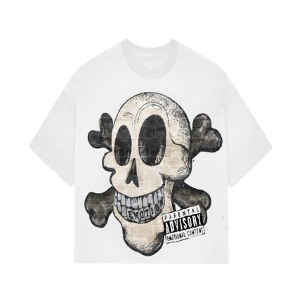 Mixed Emotional Brand Pirate Cropped Shirt