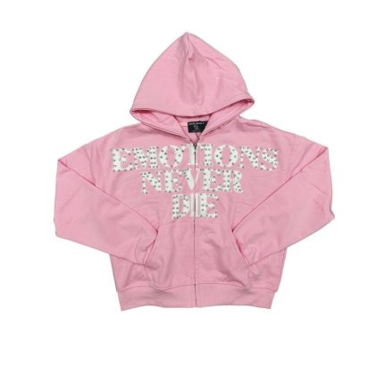 Mixed Emotional Never End Pink Hoodie